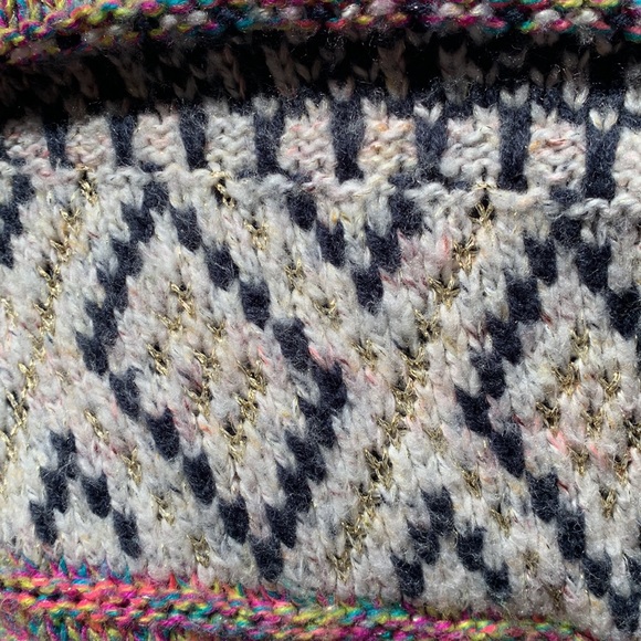 CAT & JACK. Multicolor Sweater w/Southwestern pattern w/belt. No buttons. - Picture 12 of 12